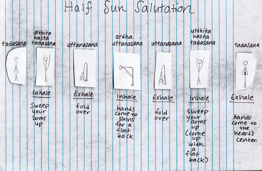 half sun salutation